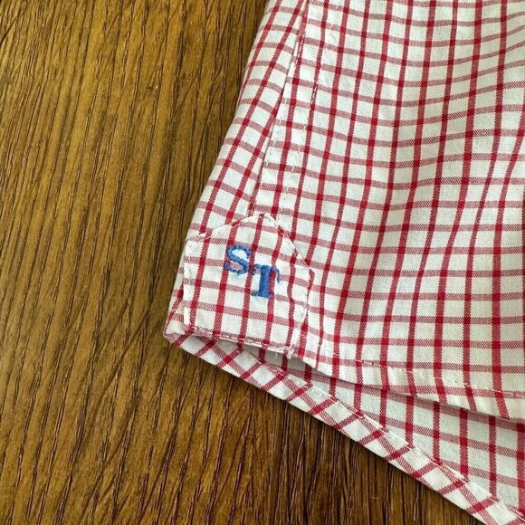 Southern Tide plaid long sleeve button front shirt L - Picture 5 of 7